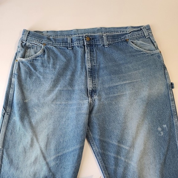 Vintage Key Carpenter Jeans Men's Size 44x32 Blue Denim Work - Picture 6 of 11